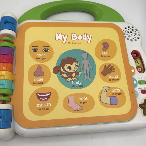 VTech Leapfrog Learning Friends 100 Words Electronic English Spanish Toy Book - Picture 9 of 15